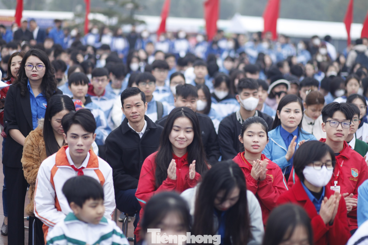 Đông đảo đoàn viên, thanh niên và học sinh tỉnh Bắc Ninh dự chương trình. Ảnh: Nguyễn Thắng