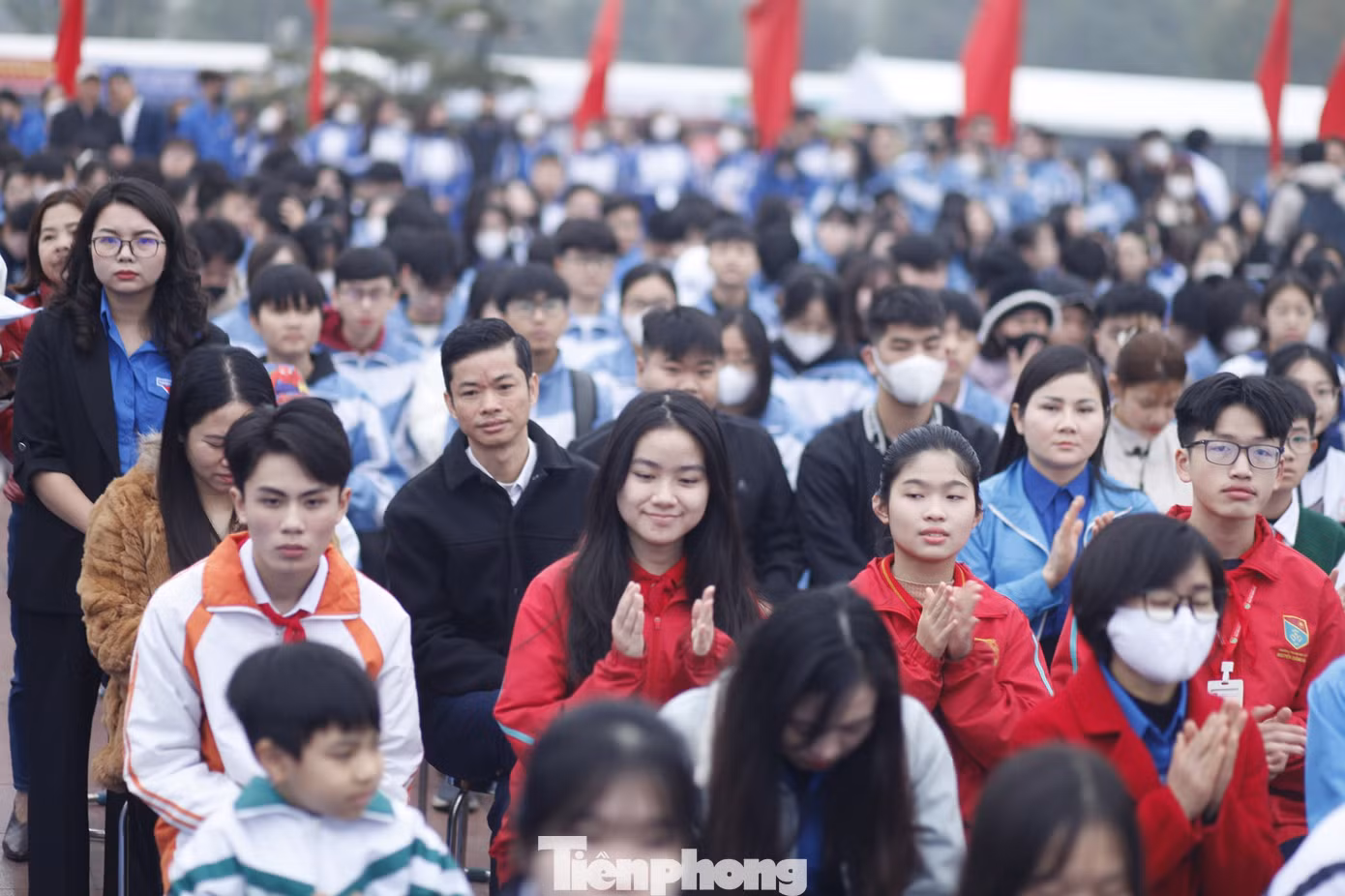 Đông đảo đoàn viên, thanh niên và học sinh tỉnh Bắc Ninh dự chương trình. Ảnh: Nguyễn Thắng