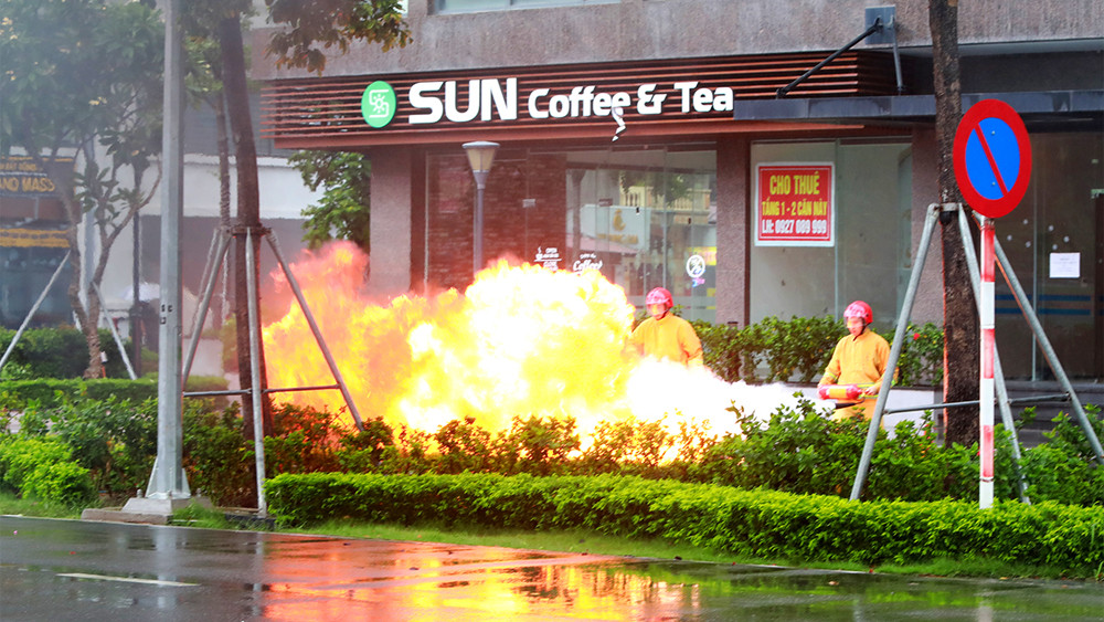 Cơ quan chức năng tỉnh Bắc Giang tập huấn phòng cháy, chữa cháy khu chung cư. Cơ quan chức năng tỉnh Bắc Giang tập huấn phòng cháy, chữa cháy khu chung cư.