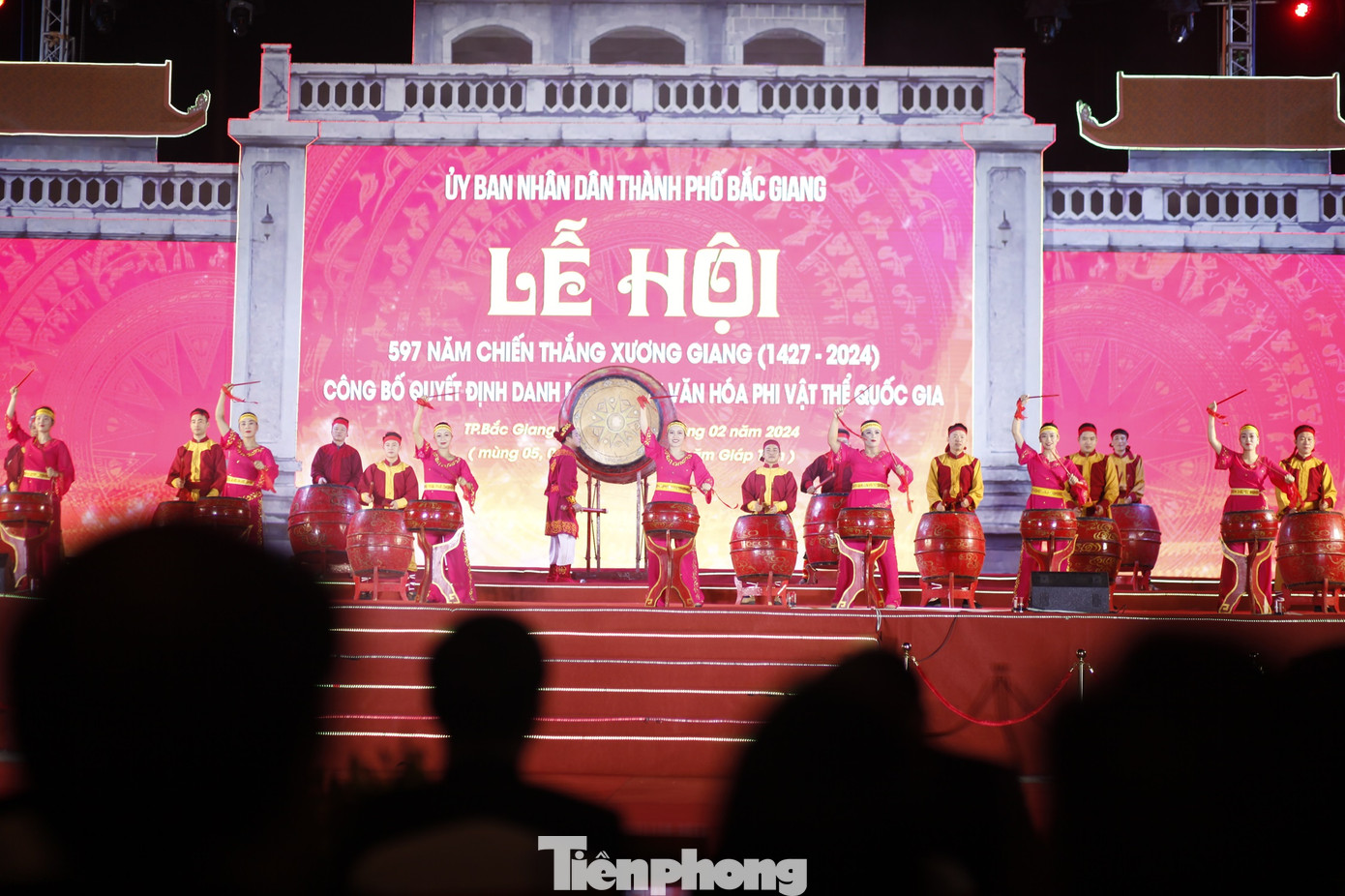 Một tiết mục văn nghệ tại Lễ hội chiến thắng Xương Giang. Ảnh: Nguyễn Thắng.