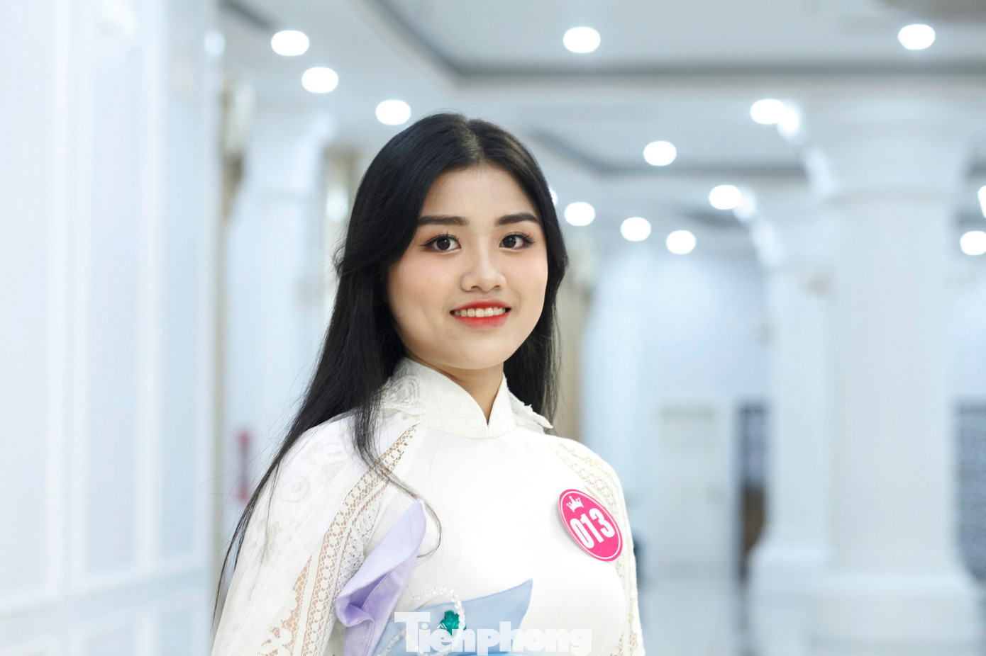 Một thí sinh tham gia hội thi. Ảnh: Nguyễn Thắng.