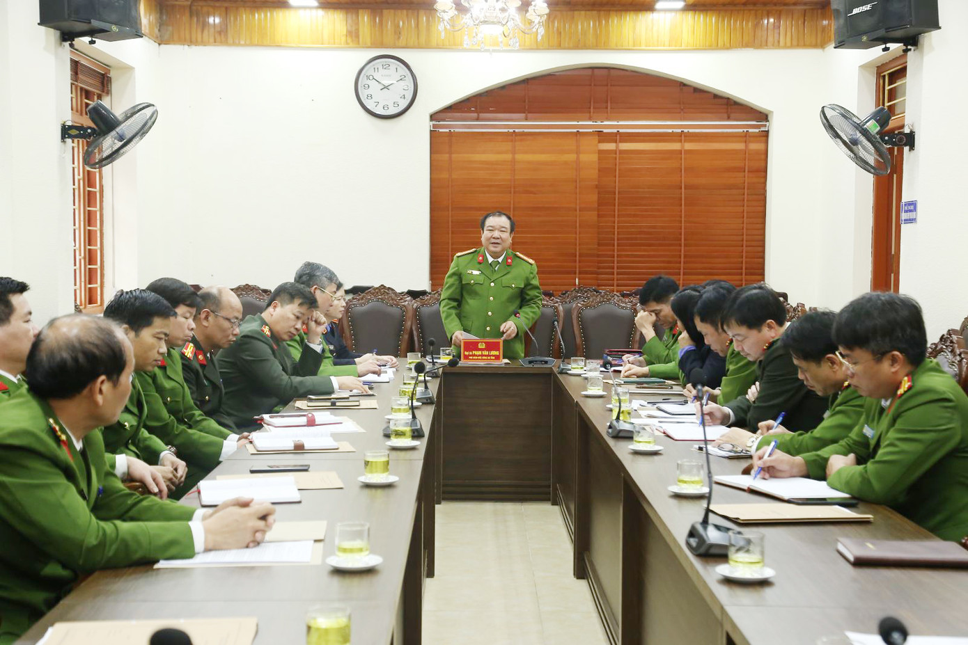 Công an tỉnh Bắc Ninh họp về công tác đặc xá. Ảnh: Công an tỉnh Bắc Ninh