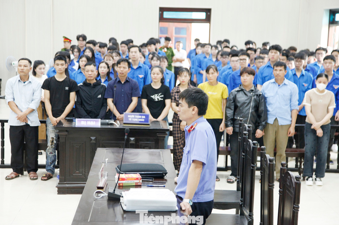 Học sinh tỉnh Bắc Ninh tham dự phiên tòa thực tế đã thu nhận được nhiều kiến thức về pháp luật.