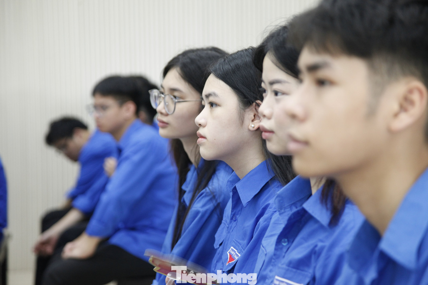 Nhiều học sinh lần đầu tham dự phiên tòa thực tế.