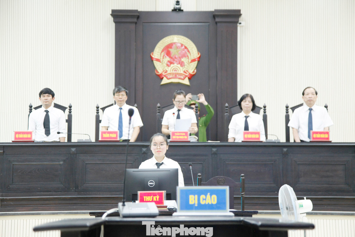 Phiên tòa xét xử vụ án hình sự. Ảnh: Nguyễn Thắng