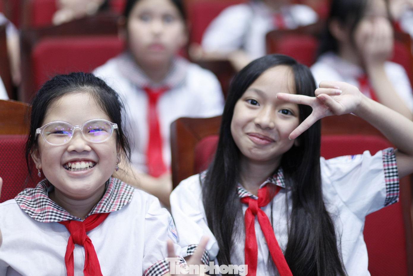 Chương trình mang lại niềm vui cho các em thiếu nhi. Ảnh: Nguyễn Thắng Chương trình mang lại niềm vui cho các em thiếu nhi. Ảnh: Nguyễn Thắng