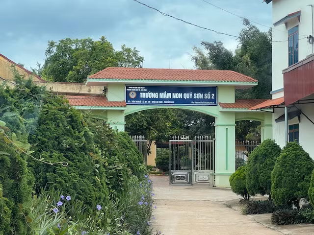 Trường Mầm non Quý Sơn số 2 (huyện Lục Ngan, Bắc Giang). Ảnh: PV