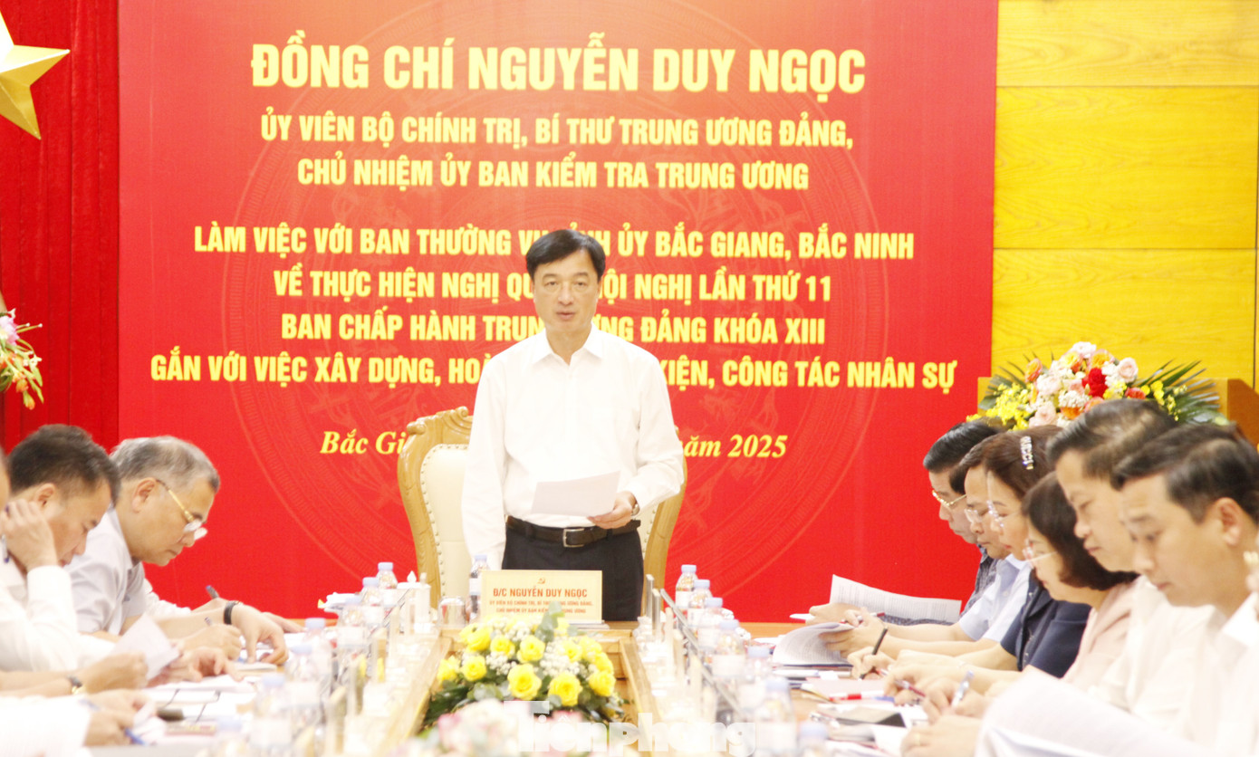 Ủy viên Bộ Chính trị, Bí thư Trung ương Đảng, Chủ nhiệm Ủy ban Kiểm tra Trung ương Nguyễn Duy Ngọc kết luận hội nghị. Ảnh" Nguyễn Thắng Ủy viên Bộ Chính trị, Bí thư Trung ương Đảng, Chủ nhiệm Ủy ban Kiểm tra Trung ương Nguyễn Duy Ngọc kết luận hội nghị. Ảnh" Nguyễn Thắng