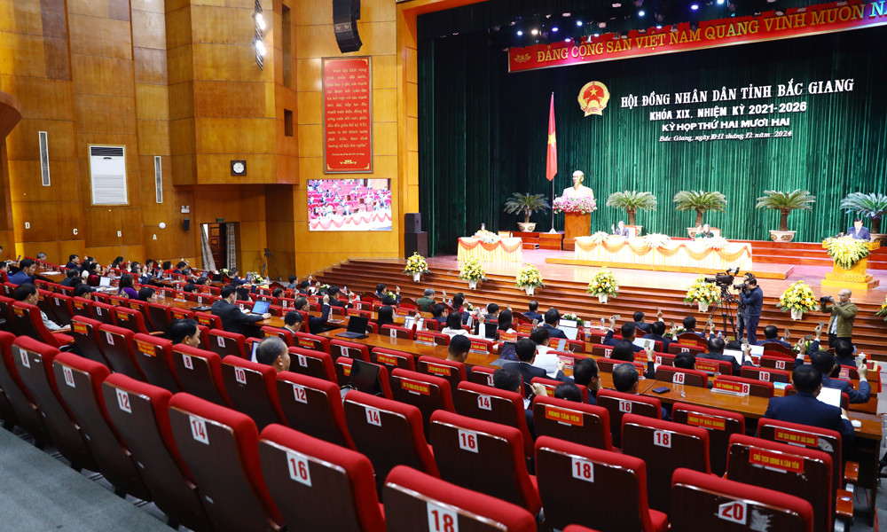HĐND tỉnh Bắc Giang họp lần thứ 22.