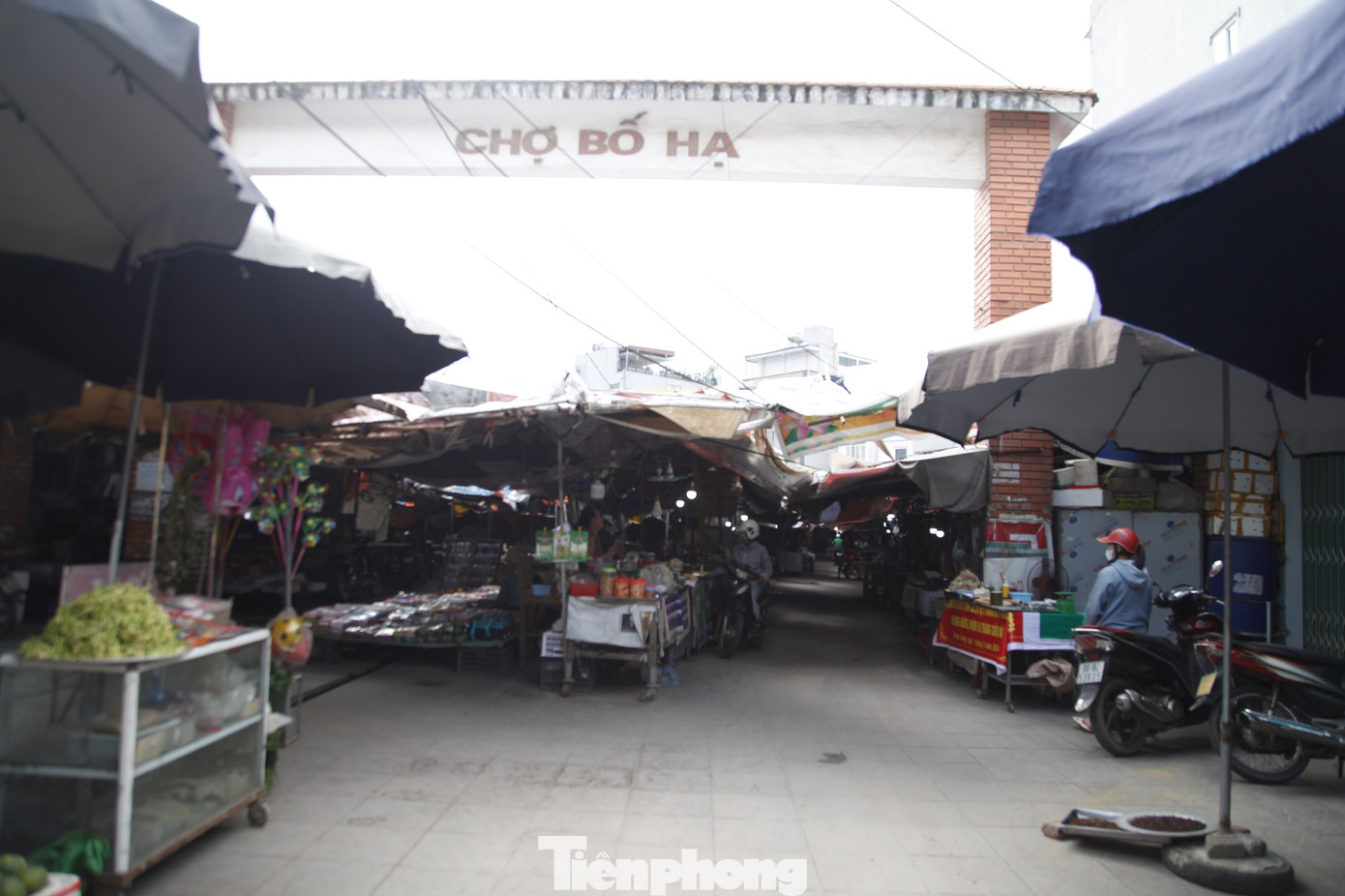 Chợ trung tâm Bố Hạ, huyện Yên Thế (Bắc Giang). Ảnh: Nguyễn Thắng