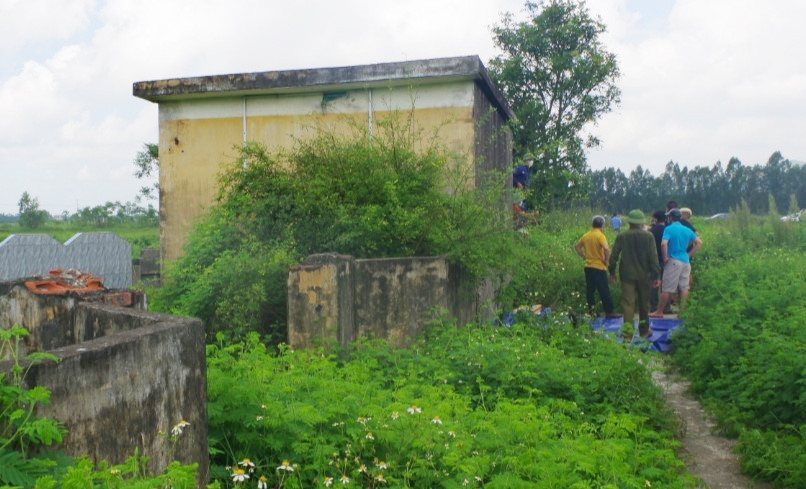 Khu vực phát hiện 2 xác chết. Khu vực phát hiện 2 xác chết.