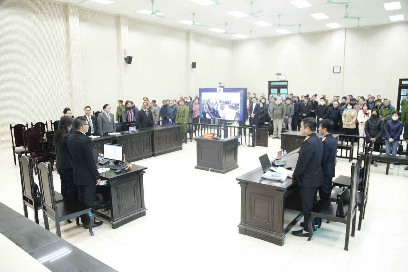 Toàn cảnh phiên tòa. Ảnh: Nguyễn Thắng. Toàn cảnh phiên tòa. Ảnh: Nguyễn Thắng.