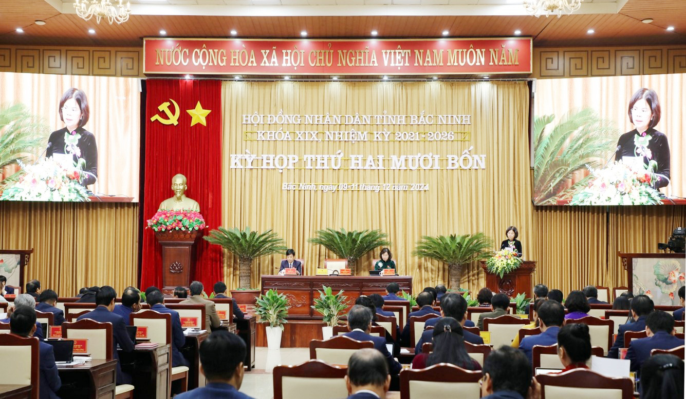 Kỳ họp lần thứ 24 của HĐND tỉnh Bắc Ninh.