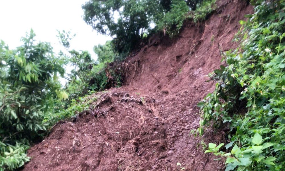Khu vực sạt lở tại núi Bục, thôn Chay, xã Phì Điền (Lục Ngạn). Khu vực sạt lở tại núi Bục, thôn Chay, xã Phì Điền (Lục Ngạn).