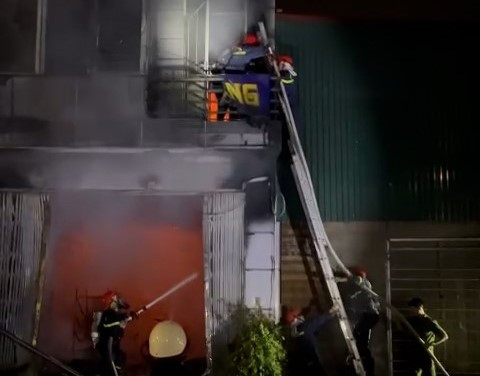 Hiện trường vụ cháy.