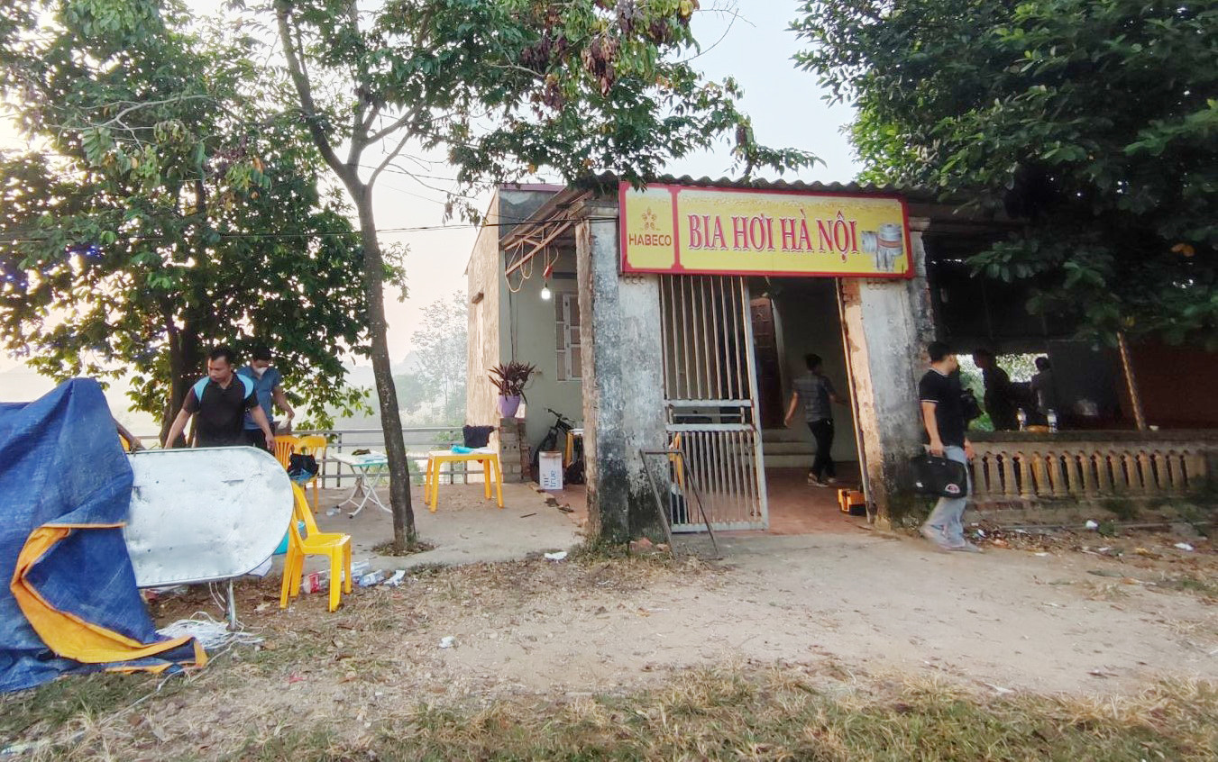 Hiện trường xảy ra vụ án.