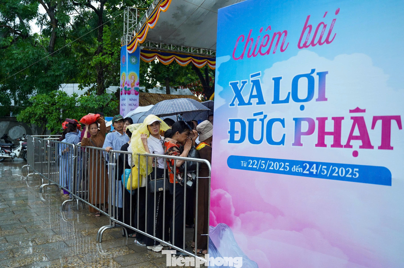 Xá lợi Phật được tôn trí ở chùa Phúc Sơn từ ngày 23/5 đến ngày 24/5.