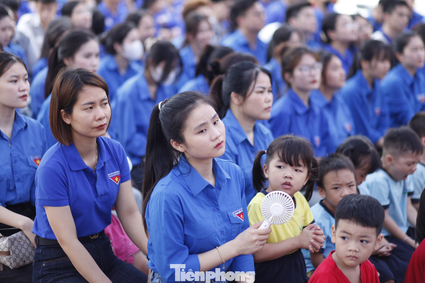 Gần 1.000 đoàn viên, thanh niên tỉnh Bắc Ninh tham gia ra quân chiến dịch Thanh niên tình nguyện Hè năm 2025 tại huyện Gia Bình. Ảnh: Nguyễn Thắng