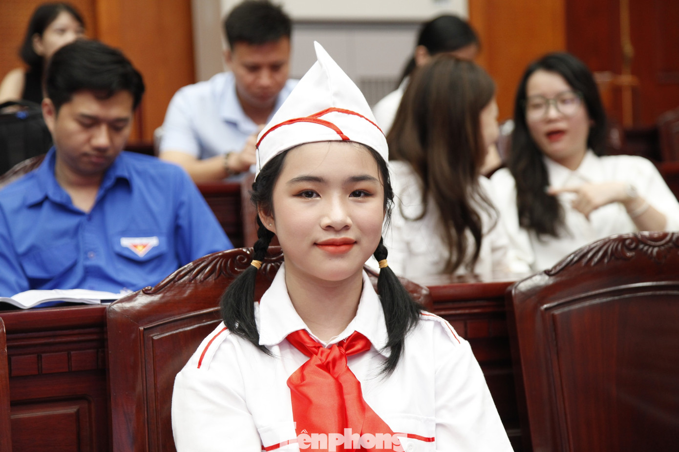 Đại biểu cháu ngoan Bác Hồ thành phố Bắc Ninh dự Đại hội. Ảnh: Nguyễn Thắng