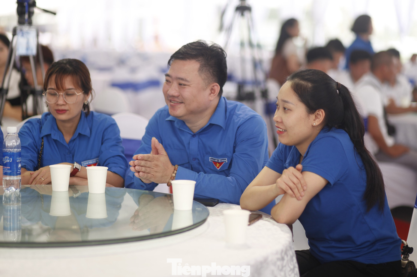 Đoàn viên trao đổi, chia sẻ về kinh nghiệm khởi nghiệp. Ảnh: Nguyễn Thắng Đoàn viên trao đổi, chia sẻ về kinh nghiệm khởi nghiệp. Ảnh: Nguyễn Thắng