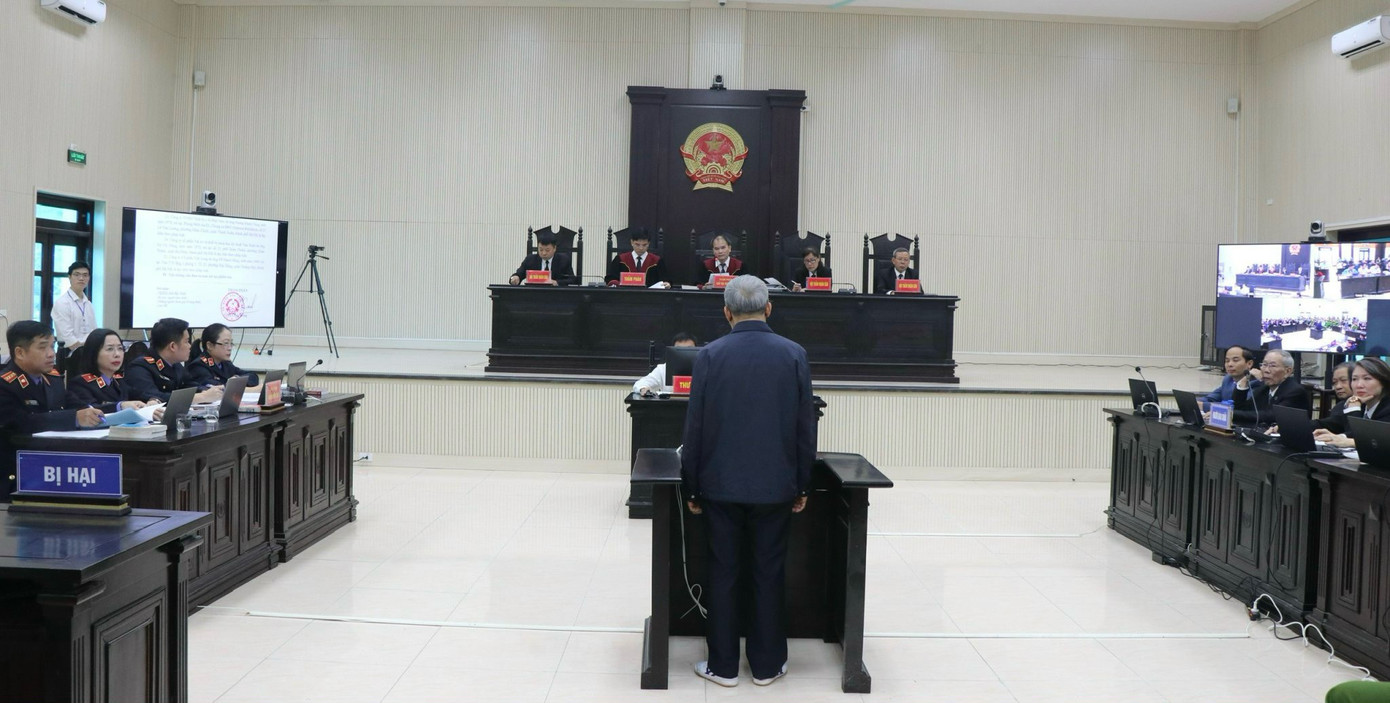 Toàn cảnh phiên tòa. Toàn cảnh phiên tòa.