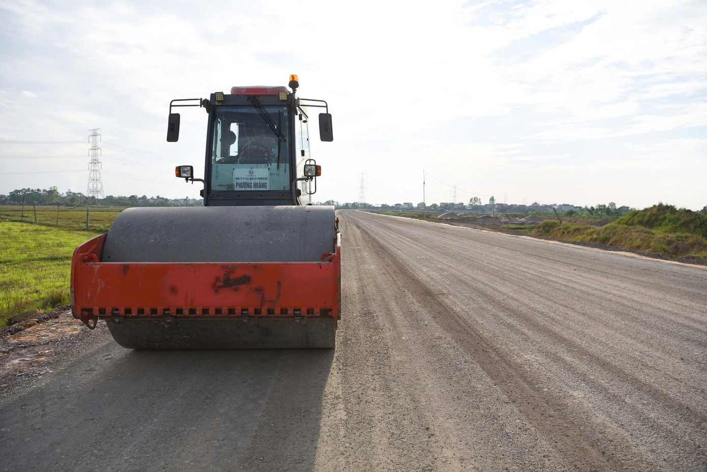 Thi công dự án đường Vành đai 4 qua địa phận tỉnh Bắc Ninh.