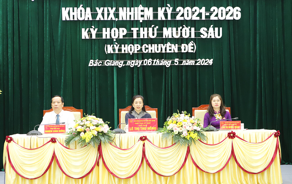 Kỳ họp lần thứ 16 của HĐND tỉnh Bắc Giang. Kỳ họp lần thứ 16 của HĐND tỉnh Bắc Giang.