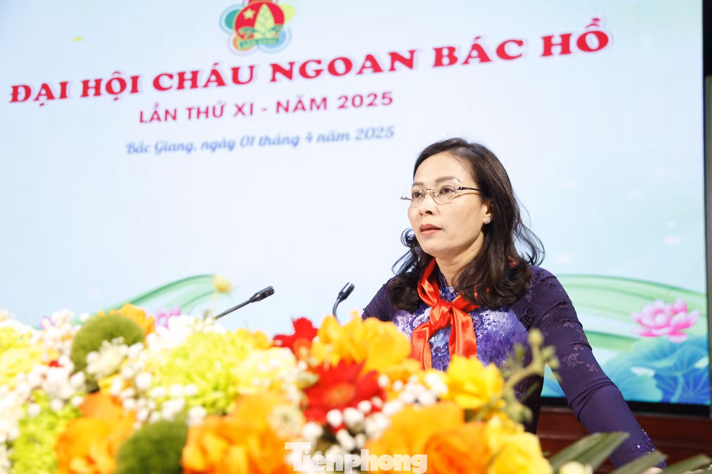 Bà Nguyễn Thị Hương – Phó Bí thư Thường trực Tỉnh ủy, Chủ tịch HĐND tỉnh Bắc Giang phát biểu tại đại hội. Ảnh: Nguyễn Thắng Bà Nguyễn Thị Hương – Phó Bí thư Thường trực Tỉnh ủy, Chủ tịch HĐND tỉnh Bắc Giang phát biểu tại đại hội. Ảnh: Nguyễn Thắng