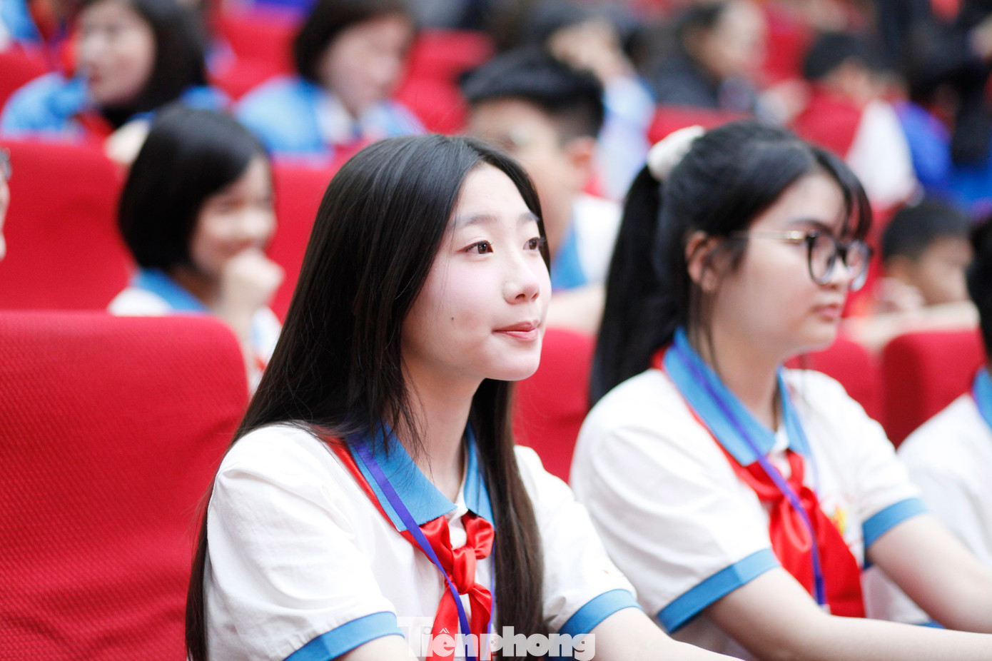 Cháu ngoan Bác Hồ thành phố Bắc Giang dự đại hội. Ảnh: Nguyễn Thắng