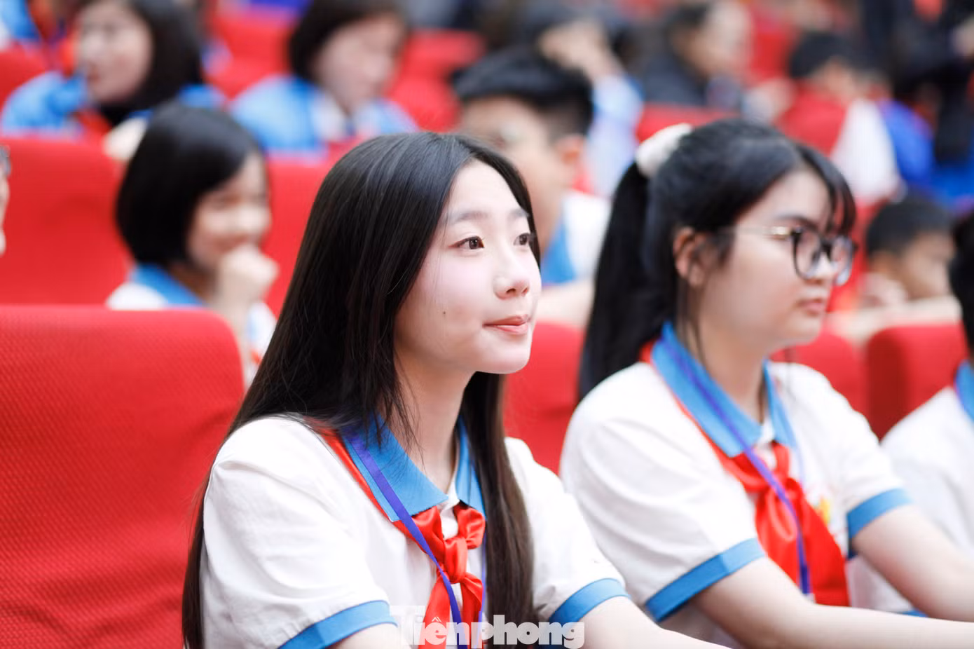 Cháu ngoan Bác Hồ thành phố Bắc Giang dự đại hội. Ảnh: Nguyễn Thắng Cháu ngoan Bác Hồ thành phố Bắc Giang dự đại hội. Ảnh: Nguyễn Thắng