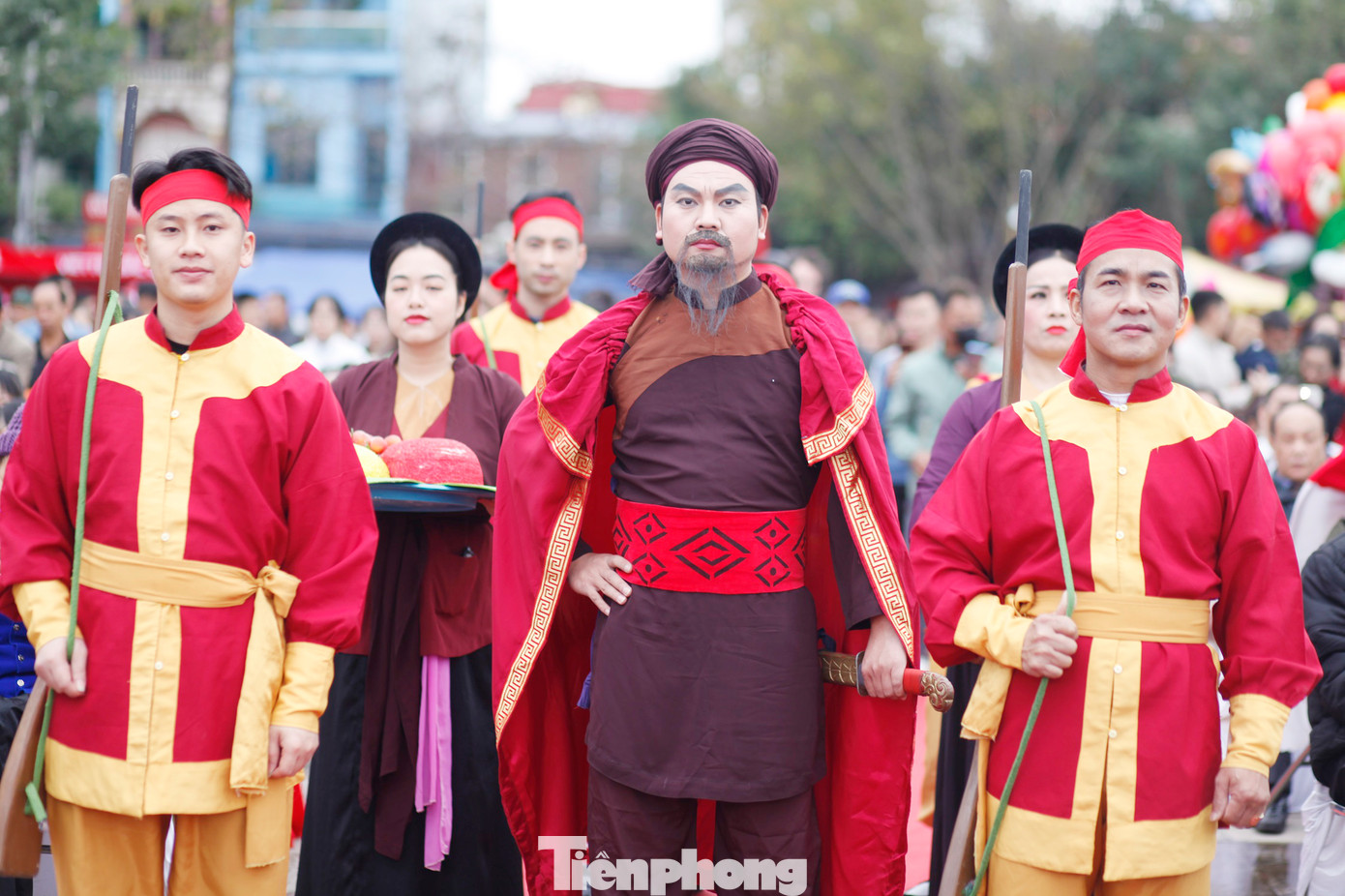 Diễn vai đóng vai Hoàng Hoa Thám. Ảnh: Nguyễn Thắng. Diễn vai đóng vai Hoàng Hoa Thám. Ảnh: Nguyễn Thắng.