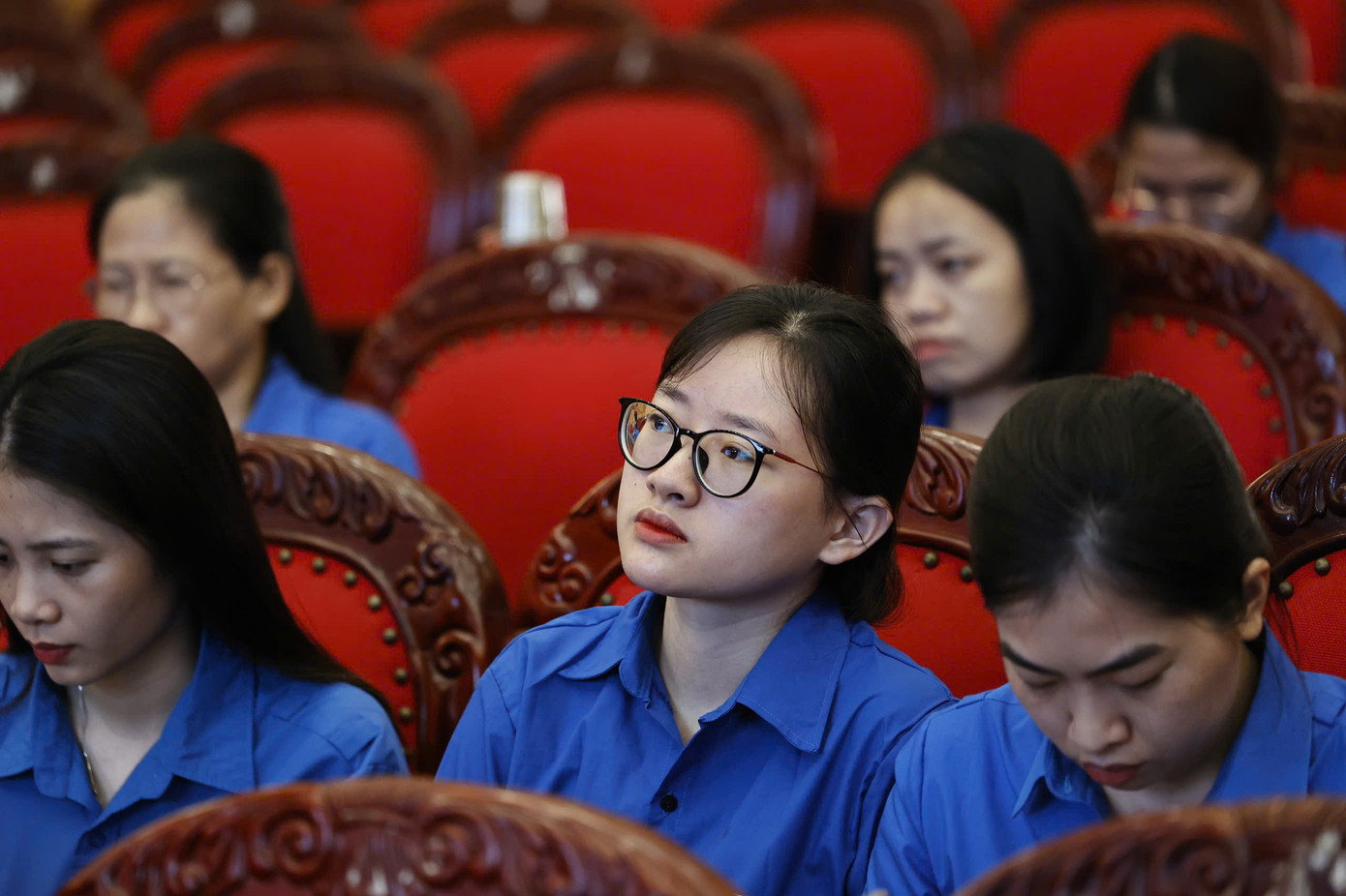 Đoàn viên dự hội nghị.