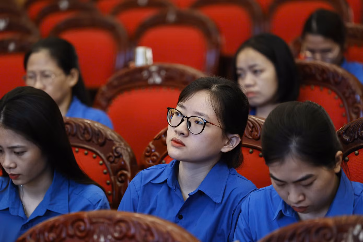 Đoàn viên dự hội nghị.