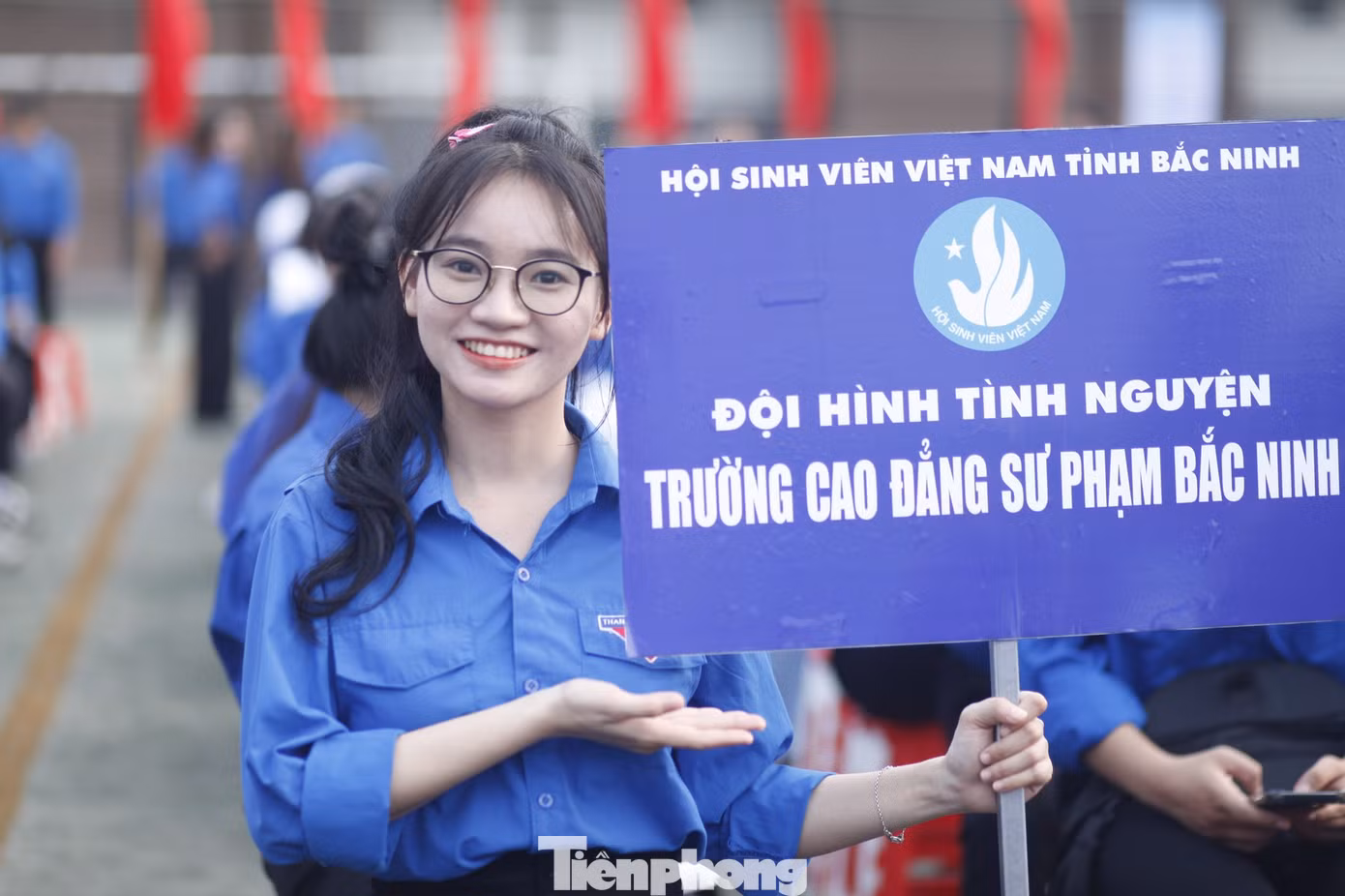 Sinh viên Bắc Ninh tham dự chương trình. Ảnh: Nguyễn Thắng