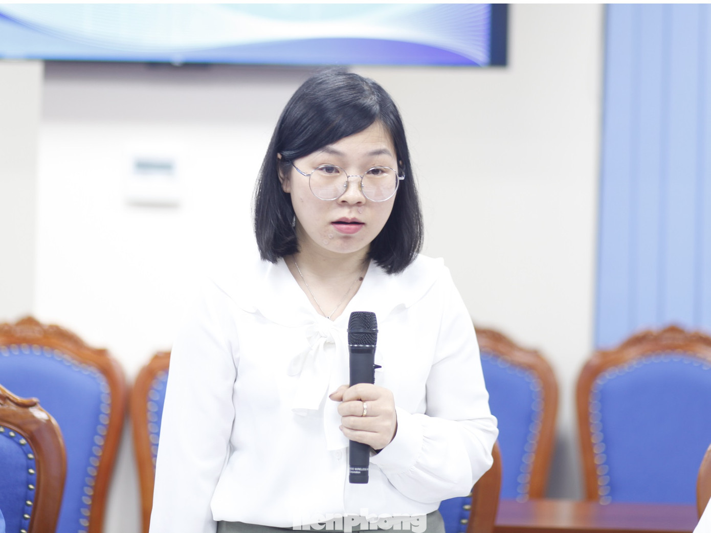 Đại biểu Trung ương Đoàn góp ý tại hội nghị. Ảnh: Nguyễn Thắng