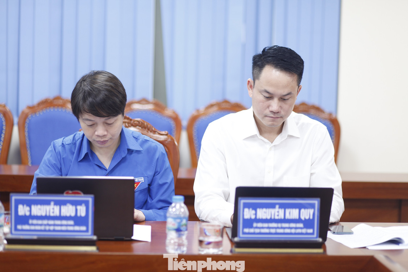 Đại biểu Trung ương Đoàn và Hội LHTN Việt Nam dự hội nghị. Ảnh: Nguyễn Thắng