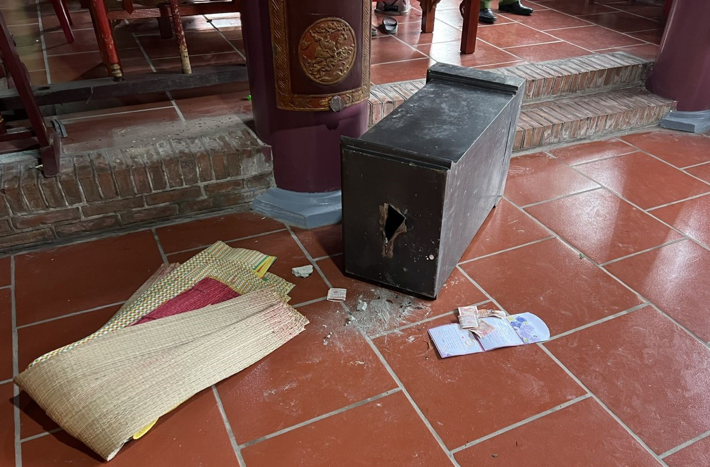 Hiện trường vụ trộm cắp.