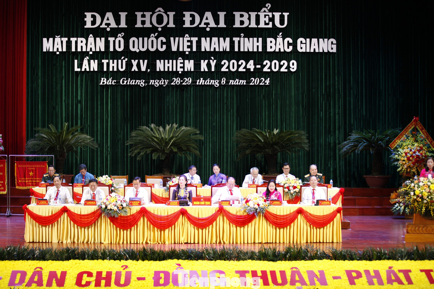 Đại hội Mặt trận Tổ quốc tỉnh Bắc Giang lần thứ XV, nhiệm kỳ 2024-2029. Ảnh: Nguyễn Thắng. Đại hội Mặt trận Tổ quốc tỉnh Bắc Giang lần thứ XV, nhiệm kỳ 2024-2029. Ảnh: Nguyễn Thắng.