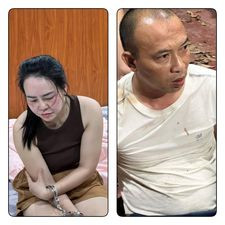 Vợ chồng Đỗ Tá Vinh. Ảnh: Bộ Công an