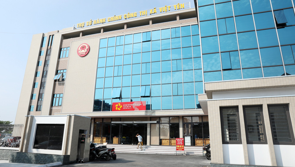 Trụ sở Trung tâm hành chính công thị xã Việt Yên (Bắc Giang). Trụ sở Trung tâm hành chính công thị xã Việt Yên (Bắc Giang).