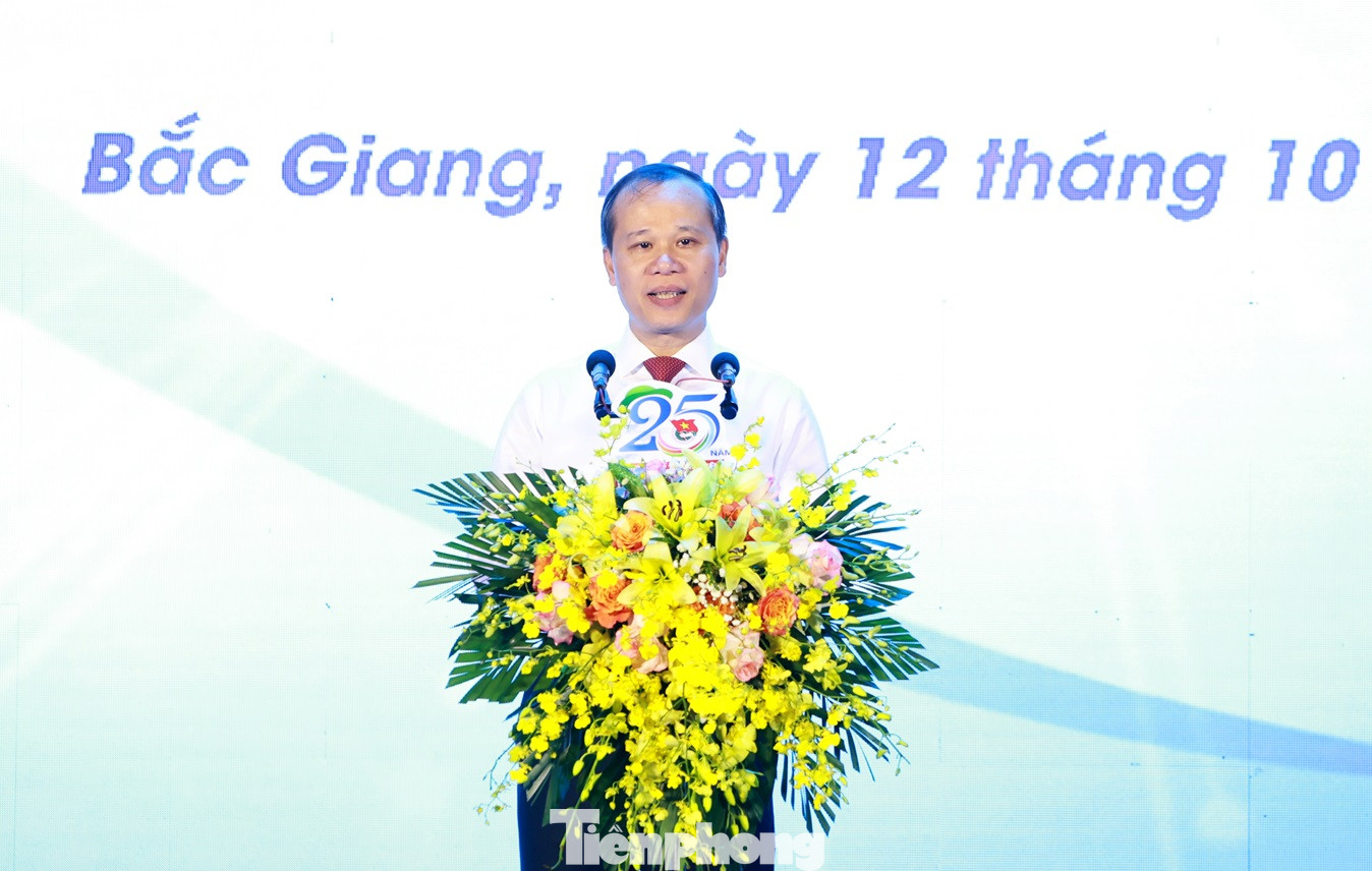 Ông Mai Sơn – Phó Chủ tịch thường trực UBND tỉnh Bắc Giang đánh giá cao phong trào thanh niên tình nguyện. Ảnh: Nguyễn Thắng