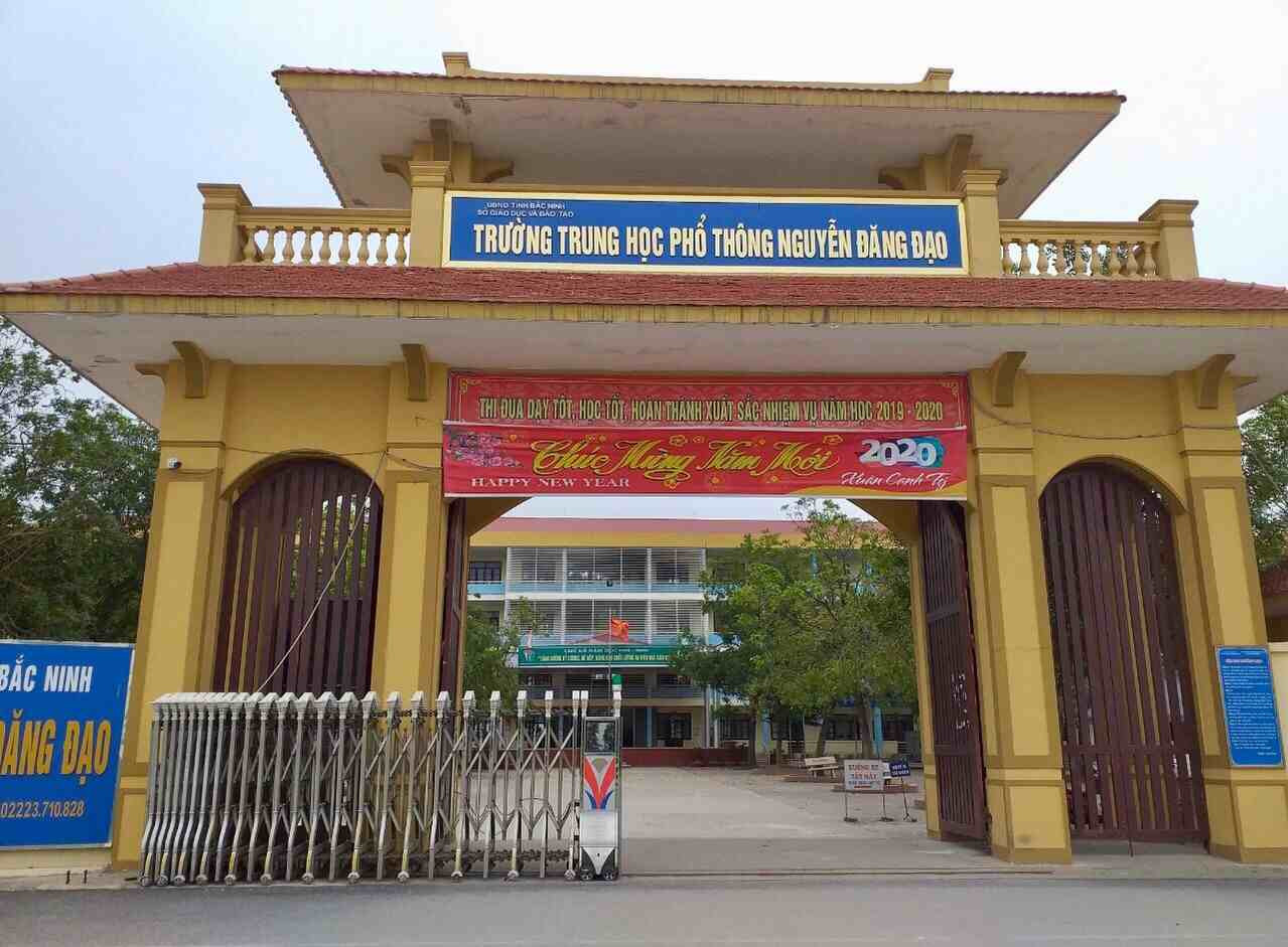 Trường THPT Nguyễn Đăng Đạo (huyện Tiên Du, Bắc Ninh).