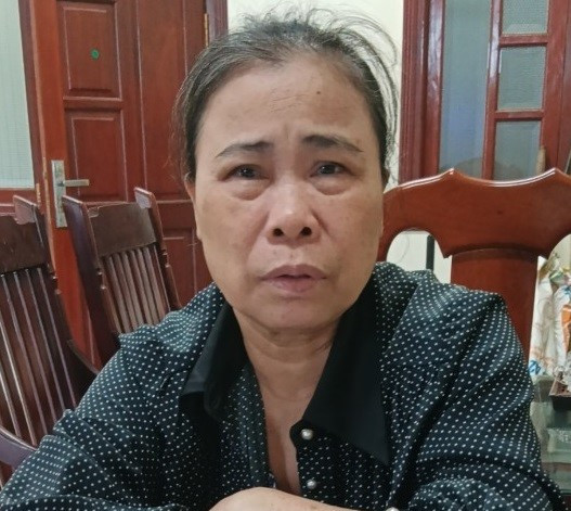 Đối tượng Tiến tại Cơ quan Công an.