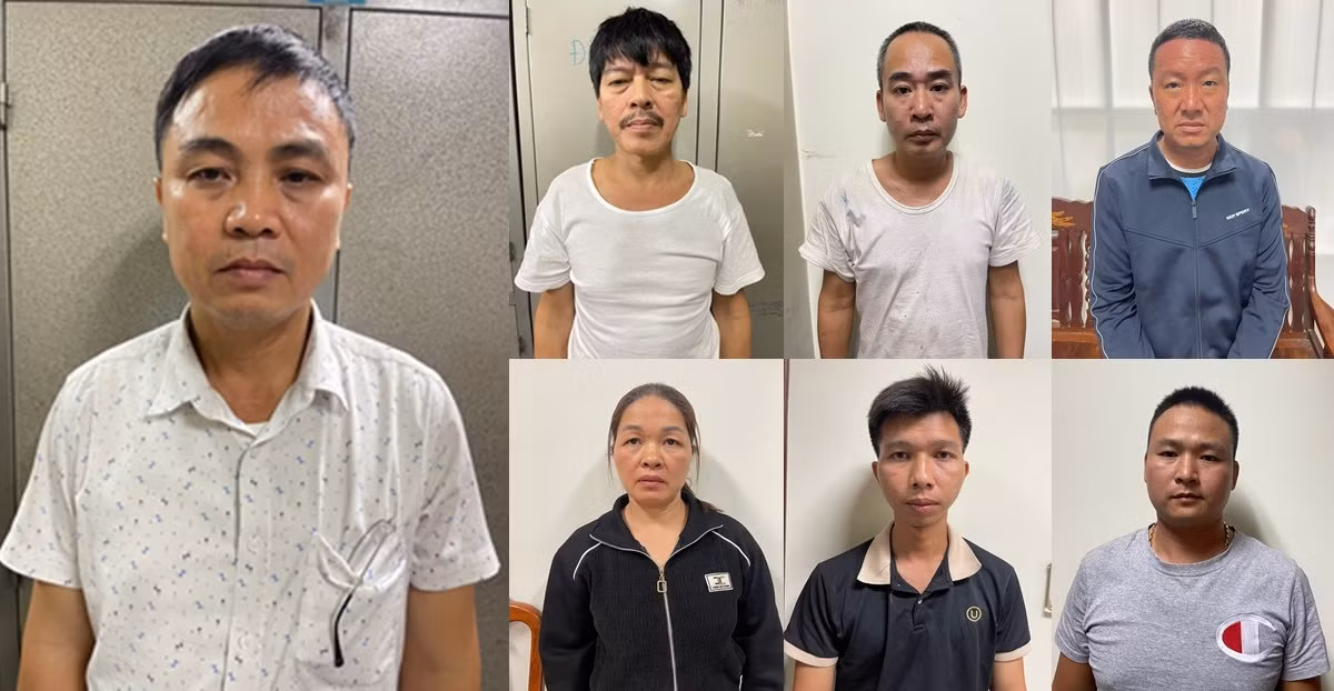 Các đối tượng trong vụ án.