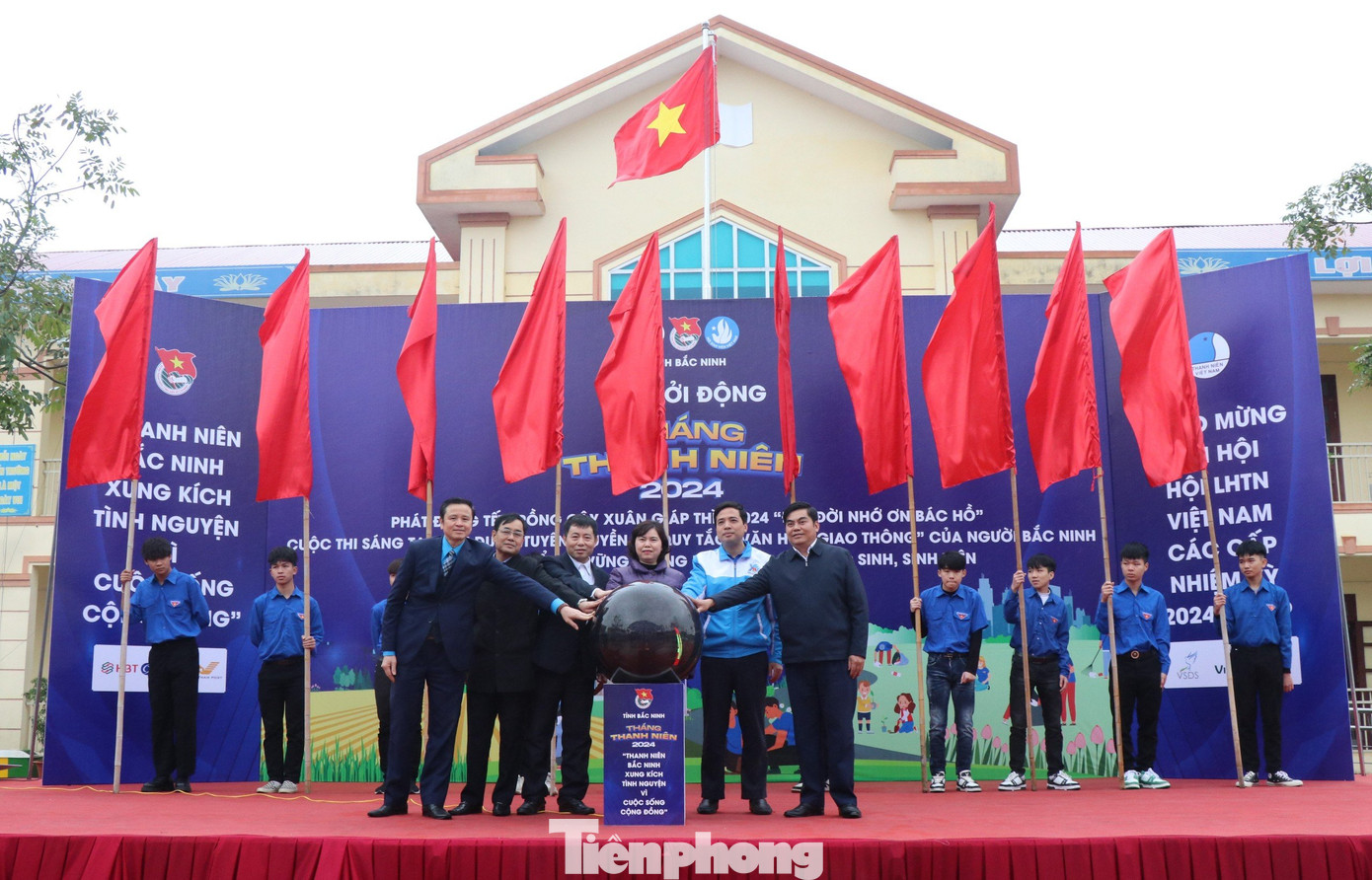 Lãnh đạo HĐND, Ban Dân vận và Tỉnh Đoàn Bắc Ninh ấn nút khởi động Tháng Thanh niên.