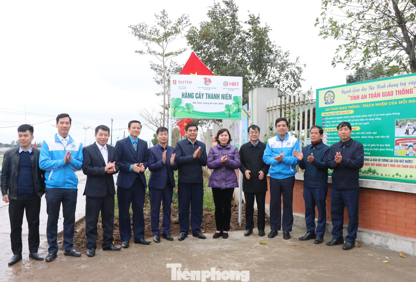 Tỉnh Đoàn Bắc Ninh khánh thành công trình hàng cây thanh niên.