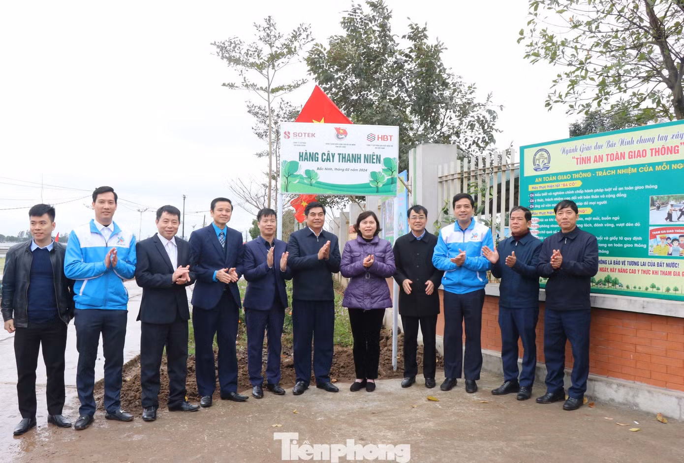 Tỉnh Đoàn Bắc Ninh khánh thành công trình hàng cây thanh niên.