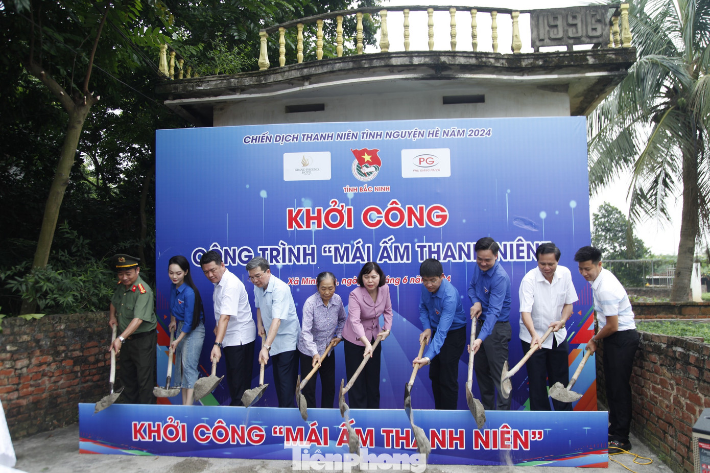 Khởi công xây dựng mái ấm thanh niên. Ảnh: Nguyễn Thắng