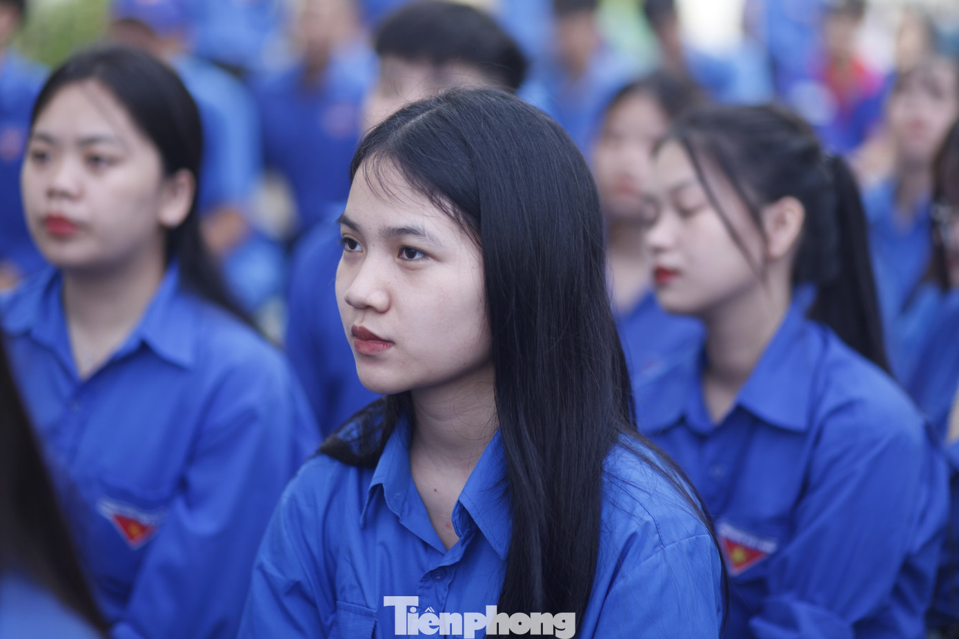 Đoàn viên, thanh niên tham dự chương trình. Ảnh: Nguyễn Thắng.