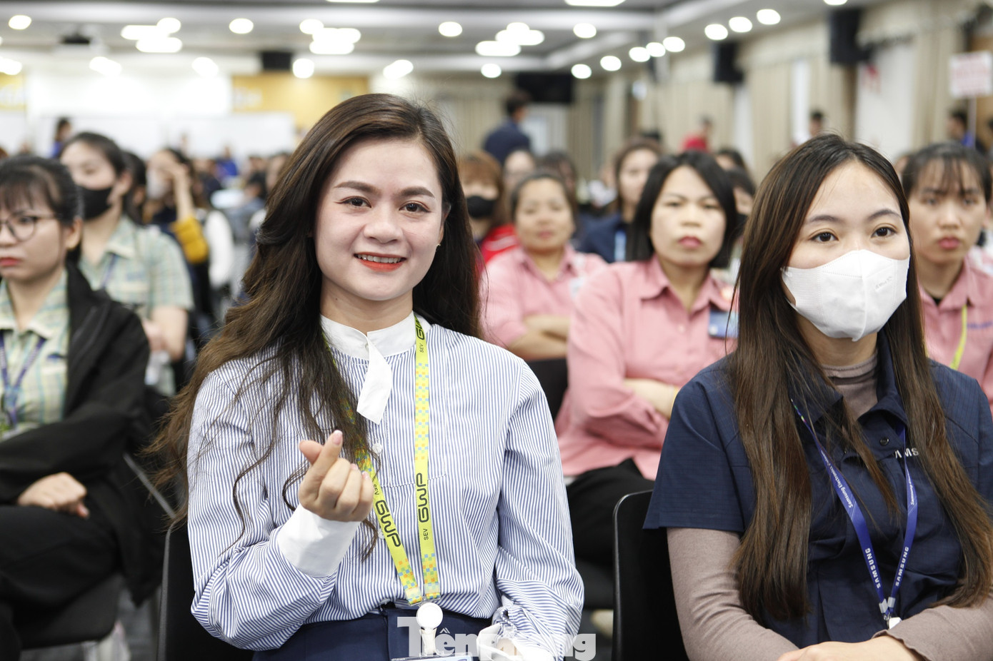 Nhân viên Cty TNHH Samsung Electronics Việt Nam hồi hởi tham gia chương trình. Ảnh: Nguyễn Thắng. Nhân viên Cty TNHH Samsung Electronics Việt Nam hồi hởi tham gia chương trình. Ảnh: Nguyễn Thắng.